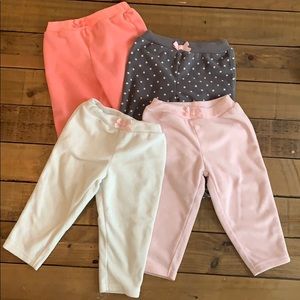 CARTER’S Four Pack Fleece Leggings Baby Pants